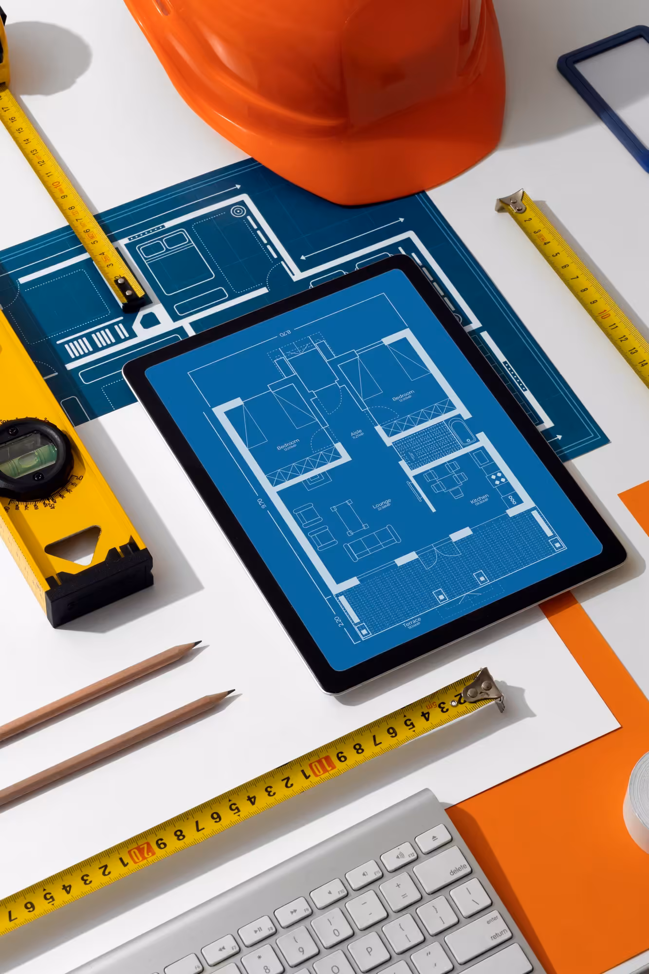 Architectural residential electrical wiring layout schematic